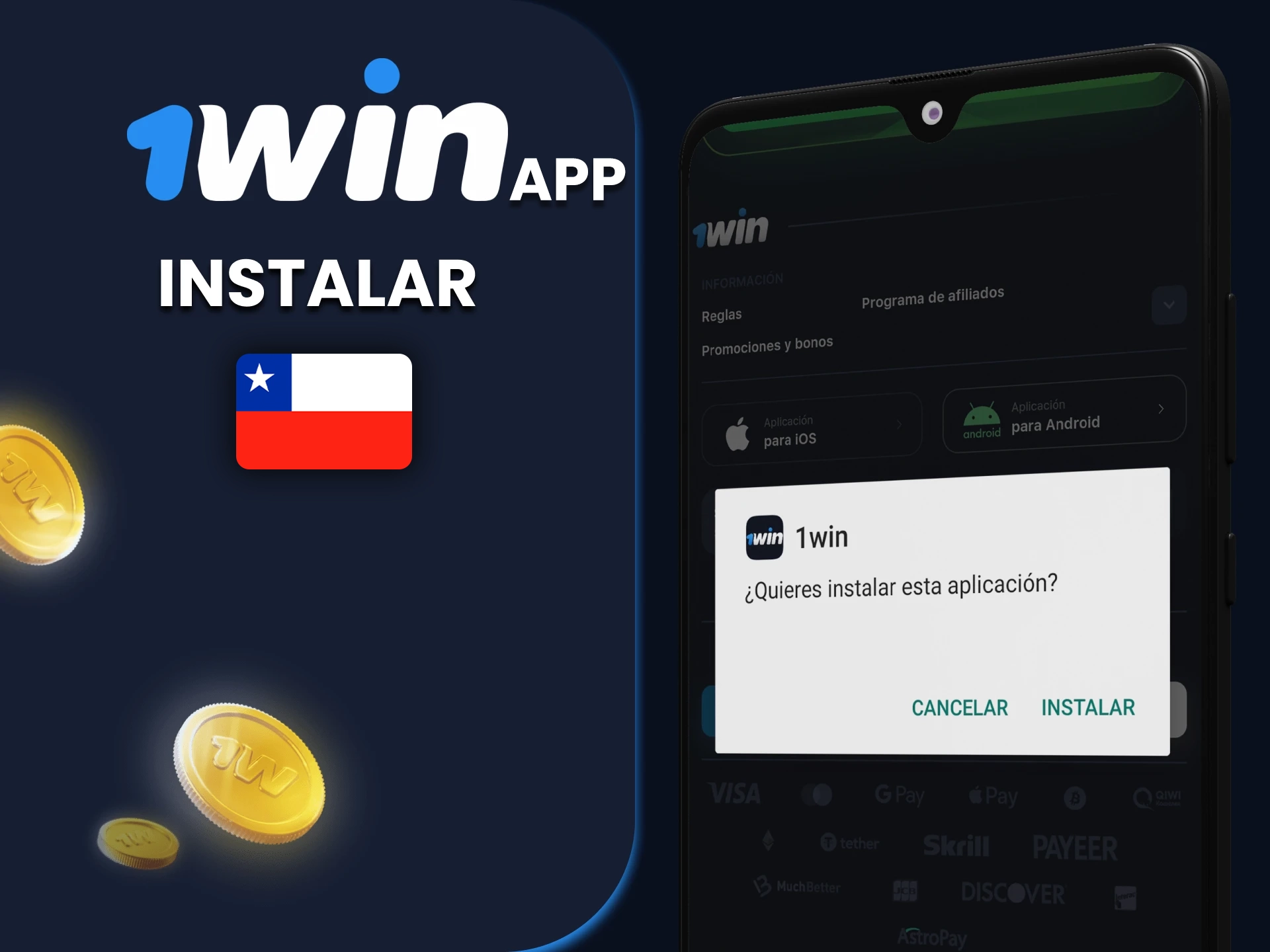 Te diremos cómo instalar la aplicación 1win.
